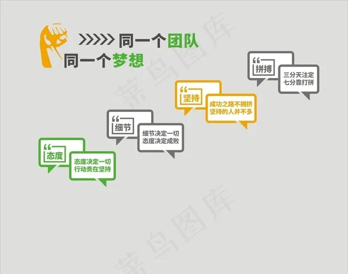 团队励志标语图片cdr矢量模版下载