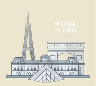 欢迎来到巴黎市图片