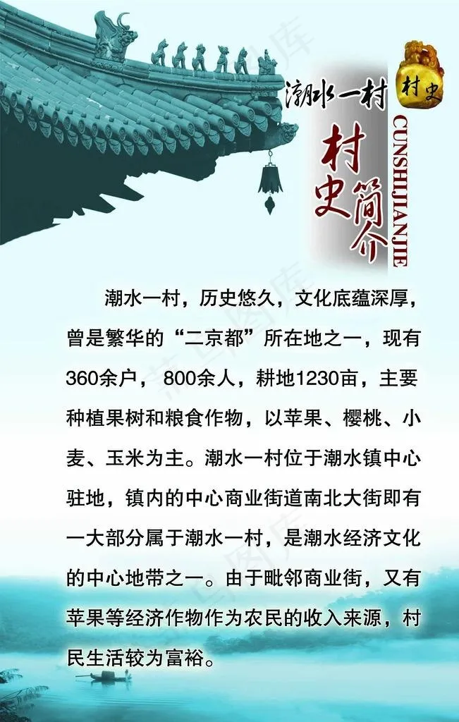 一村村史图片psd模版下载
