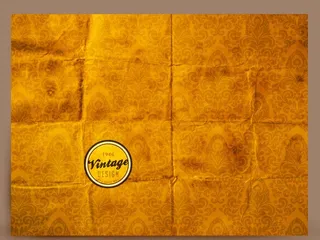 复古花纹褶皱纸图片