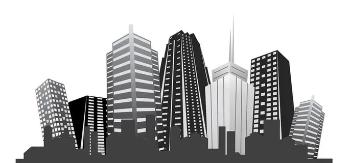 城市剪影素材图片