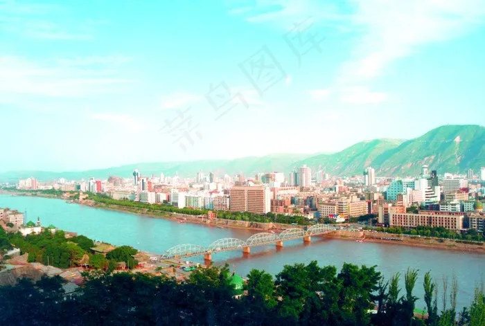 兰州中山铁桥图片