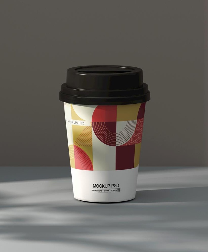 3D奶茶杯样机图片