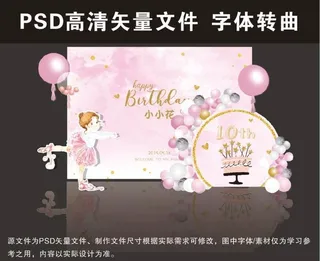 粉色生日主题图片