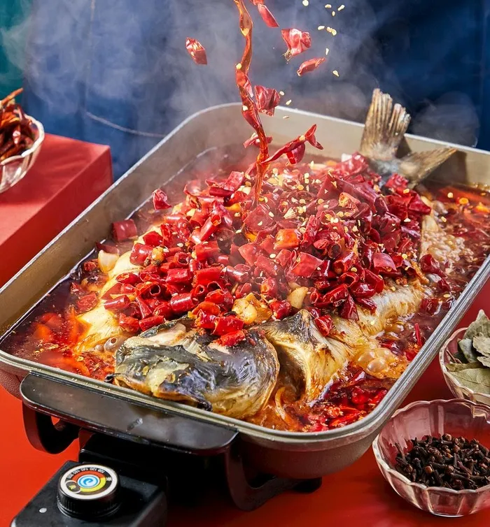 麻辣烤鱼图片