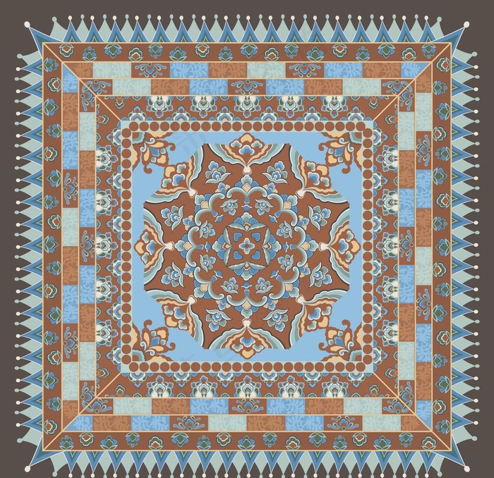 敦煌复古矢量图图片