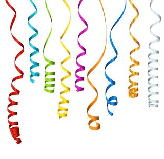 生日庆祝彩带图片