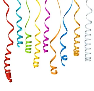 生日庆祝彩带图片