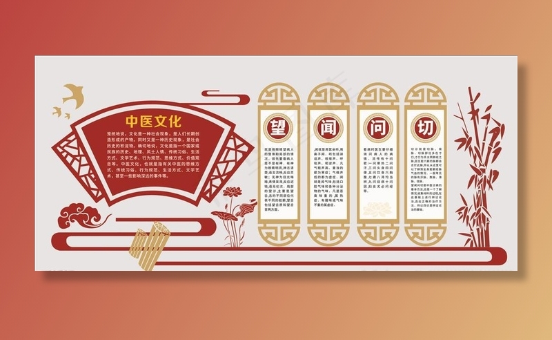 中医养生文化墙图片