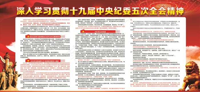 十九届*纪委五次全会精神图片