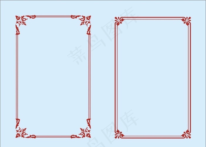 边框图片cdr矢量模版下载