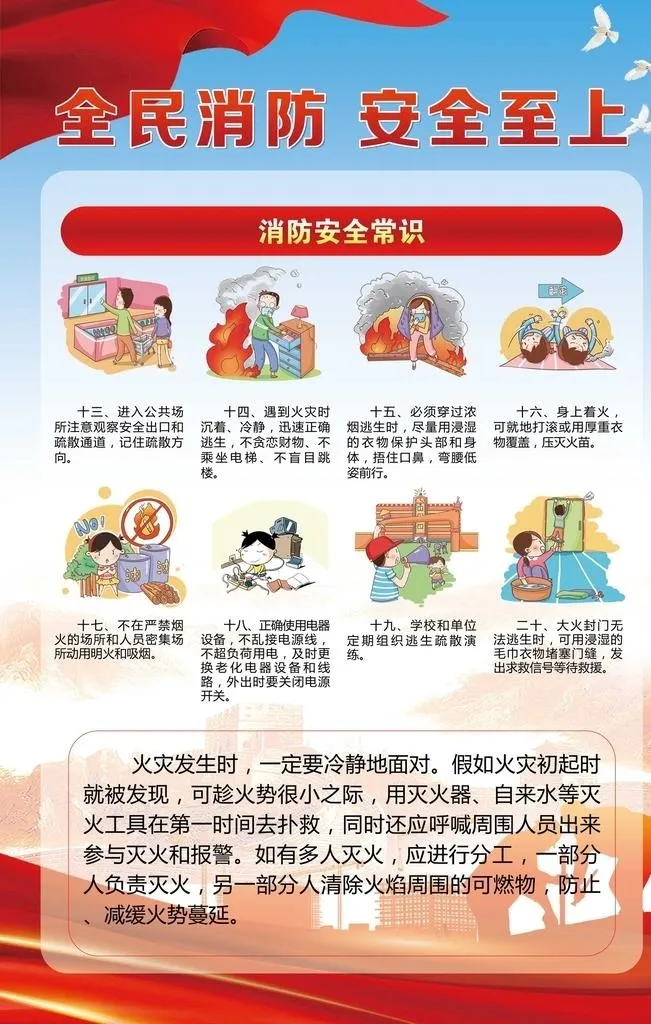 消防安全图片(7087x10630)psd模版下载