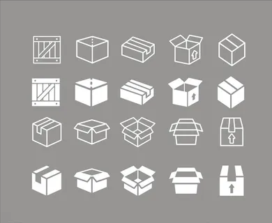 盒子图标矢量图图片 盒子图标矢量图图片