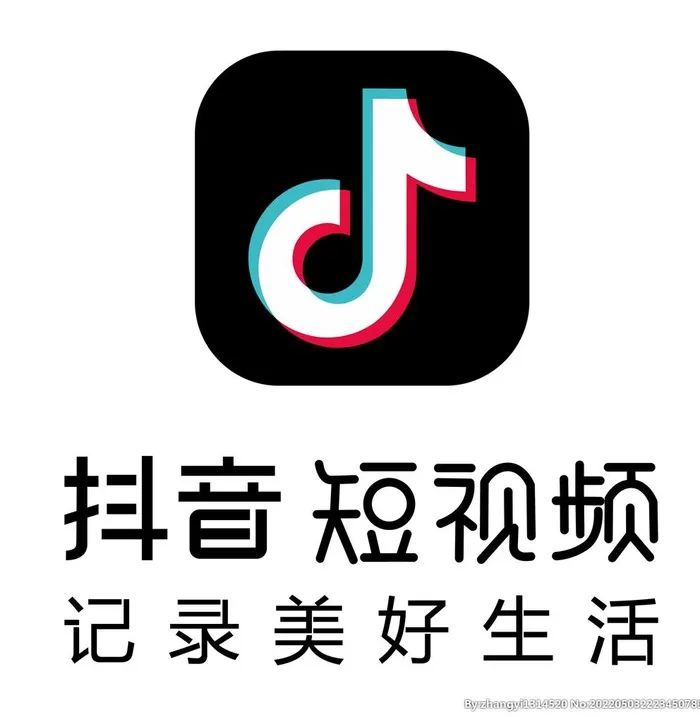 抖音图标图片ai矢量模版下载