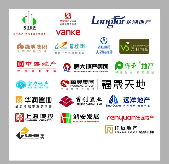 各种地产 LOGO 图片cdr矢量模版下载