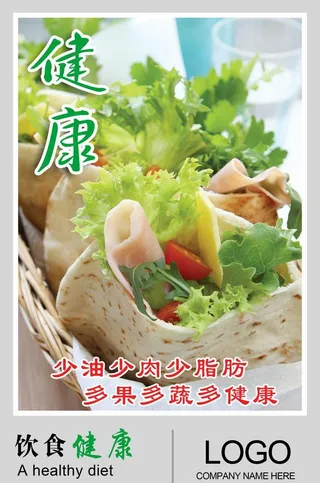 饮食健康文化展板图片