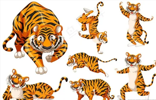 卡通老虎图片