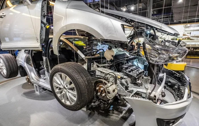 汽车维修保养拆解背景图片