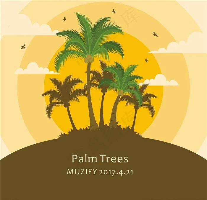 棕榈树图片cdr矢量模版下载