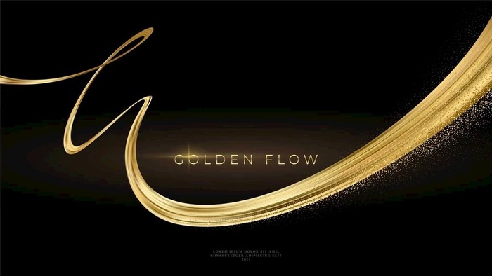 金色曲线图片
