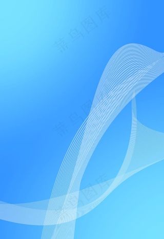 蓝色条纹波浪背景图图片