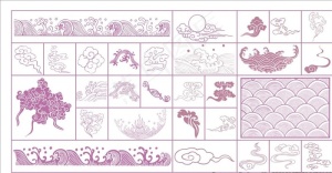 矢量云纹图片