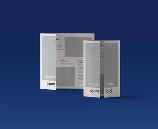 四折页样机图片