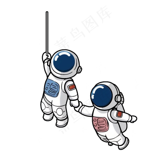 卡通太空人图片psd模版下载