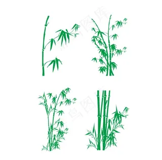 竹子矢量图片