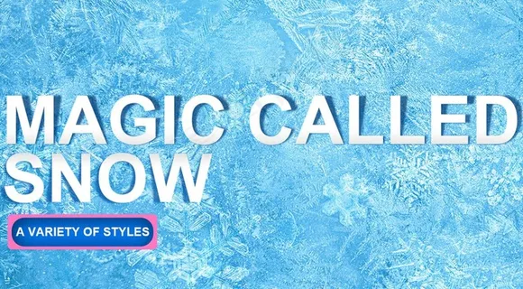 冰雪海报蓝色玩具芭比图片