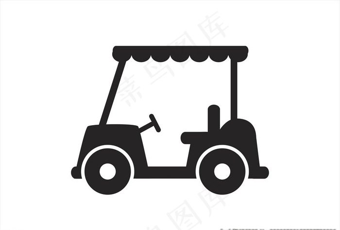 观光车矢量图片