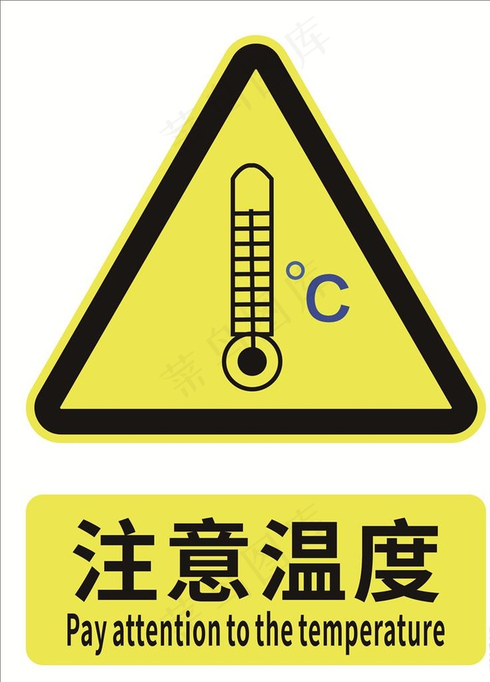 注意温度图片cdr矢量模版下载