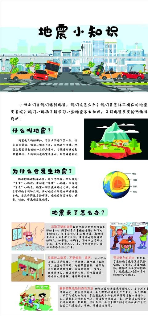 地震来了怎么办图片cdr矢量模版下载