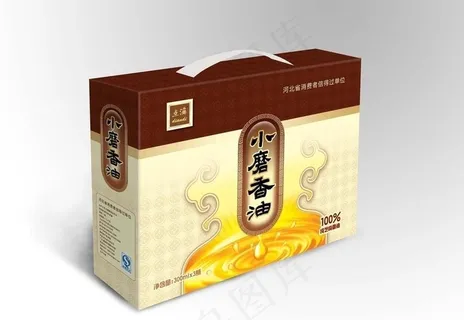 香油包装盒(展开图 )图片 香油包装盒(展开图 )图片