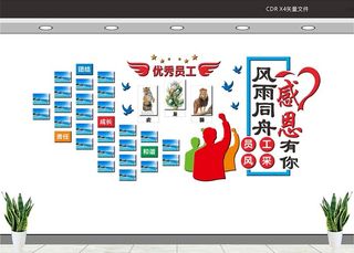 员工风采文化墙图片
