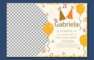 儿童生日卡设计 图片