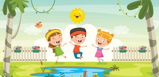 卡通小孩  图片