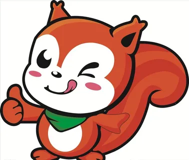 卡通松鼠吃货零食logo图片