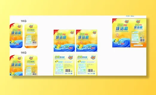 柠檬洗洁精包装图片