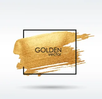 金色笔刷 笔触图片