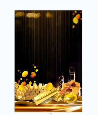 黑色理财背景图片