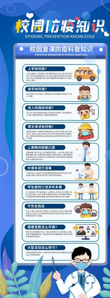 防疫展架图片psd模版下载