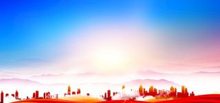 城市展板背景图图片