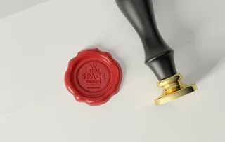 蜡印戳火漆印章PSD贴图样机图片