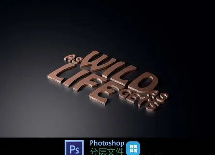 金属字样机图片