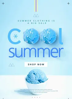 冰激凌海报图片