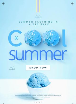 冰激凌海报图片