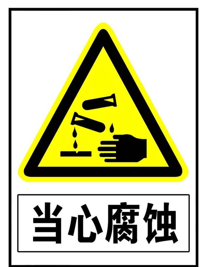 当心腐蚀图片