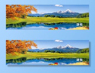 田园山水艺术装饰画图片