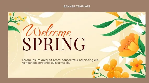 春天矢量海报图片